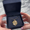 Vintage 14k Yellow Gold Large Textured Lucky Shamrock Charm / Pendant - Video showing the piece