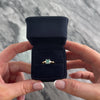 Vintage 14k Yellow & White Gold 1.12ct Blue Zircon Fabulous Flashing Solitaire Ring - Video showing the piece
