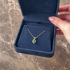 Vintage 14k Yellow Gold 1.85ct Peridot Chic Six Prong Solitaire Pendant - Video showing the piece