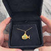 Vintage 18k Yellow Gold Rainbow Fish Charm / Pendant - Video showing the piece