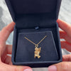 Vintage Heavy 14k Yellow Gold Articulated Train Charm / Pendant - Video showing the piece