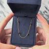 Vintage 14k Yellow Gold Onyx Fabulous Bead Station Necklace - Video showing the piece