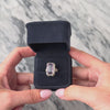 Antique Art Deco 14k White Gold 5.55ct Amethyst Incredible Elongated Milgrain Openwork Ring - Video showing the piece
