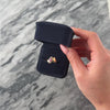 Vintage 14k Yellow Gold Ruby Diamond Ribbed Navette Bypass Ring - Video showing the piece