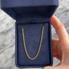 Vintage Italian 18k Yellow Gold Gleaming Cable Chain Necklace - Video showing the piece