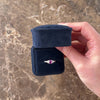 Vintage 14k White Gold 1.29ct Pink Sapphire Diamond Bright Glittering Oval Ring - Video showing the piece