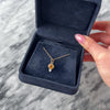 Antique Art Deco Small Platinum & 14k Yellow Gold .91ct Citrine Old Mine Cut Diamond Decorated Openwork Pendant - Video showing the piece