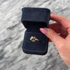 Estate 18k Yellow Gold Tahitian Pearl Diamond Luminous Swooping Ring - Video showing the piece