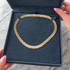 Vintage Italian Substantial 14k Yellow Gold Multi-Textured Panther Link Necklace - Video showing the piece