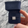 Vintage 14k Yellow & White Gold Diamond Flashing Bold Square Ring - Video showing the piece