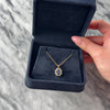 Vintage Small 14k Yellow Gold .68ct Blue Sapphire Diamond Burst Halo Pendant - Video showing the piece