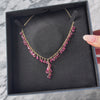 Vintage 14k Yellow Gold 17.28cttw Pink Tourmaline Briolette Necklace - Video showing the piece