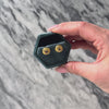 Vintage 14k Yellow Gold Pink Garnet Lovely Textured Stud Earrings - Video showing the piece