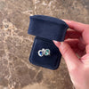 Vintage 14k White Gold 2.97ct Blue Zircon 1.2ct Blue Sapphire .71cttw Diamond Fabulous Multi-Halo Statement Ring - Video showing the piece