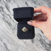 Vintage Lightweight 10k Yellow Gold 2.8ct Aquamarine Openwork Pear Ring - Video showing the piece
