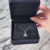 Antique 14k White & Yellow Gold Diamond Triangular Blossom Charm / Pendant - Video showing the piece