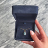 Vintage 14k Yellow Gold 5.3ct Blue Topaz Diamond Flashing Oval Pendant - Video showing the piece
