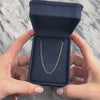 Estate 18k Yellow Gold 2.2mm Chic Oval Rolo Link Chain - Video showing the piece