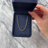 Vintage Italian 18k Yellow Gold 1.5mm Classic Dimensional Box Chain - Video showing the piece