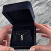 Vintage 10k Yellow & White Gold Sapphire Diamond Baguette Accented Pendant - Video showing the piece
