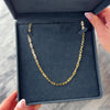 Vintage Italian 18k Yellow Gold Gleaming Elongated Oval Link Necklace - Video showing the piece