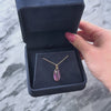 Vintage 14k Yellow Gold Foil-Backed Amethyst Oblong Charm / Pendant - Video showing the piece