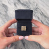 Estate 14k Rose Gold Champagne Diamond White Diamond Sparkling Tile Ring - Video showing the piece