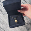 Vintage Large 14k Yellow Gold 10ct Rutilated Quartz Unusual Pear Pendant - Video showing the piece