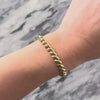 Vintage 10k Yellow Gold Textured San Marco Chain Bracelet - Video showing the piece