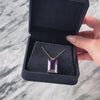 Vintage Large 14k Yellow Gold 26.2ct Amethyst Incredible Emerald-Cut Pendant - Video showing the piece