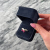 Vintage 18k Yellow Gold 1.52cttw Ruby .91cttw Diamond Hugging Chevron Channel Ring - Video showing the piece