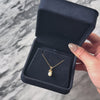 Vintage 14k Yellow Gold White Opal Diamond Dainty Rainbow Flash Pendant - Video showing the piece