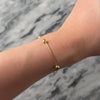 Vintage 18k Yellow Gold Gleaming Disco Station Bracelet - Video showing the piece