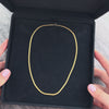 Vintage Italian 14k Yellow Gold Woven Flat Rope Chain Necklace - Video showing the piece