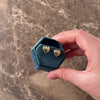 Estate 14k Yellow Gold Adorable Puffy Heart Stud Earrings - Video showing the piece