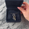 Vintage 14k Yellow & White Gold Diamond Sparkling Open Bubble Pendant - Video showing the piece