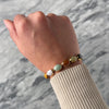 Vintage 9k Rosy Yellow Gold 14.7cttw Jade Intricate Link Rainbow Bracelet - Video showing the piece