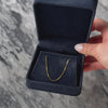 Vintage Italian 14k Yellow Gold Box Chain Necklace - Video showing the piece