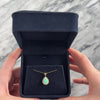 Vintage 14k Yellow Gold Opal .471cttw Diamond Accented Teardrop Halo Pendant - Video showing the piece