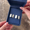 Vintage Art Deco Heavy Platinum .52cttw Old Mine Cut Diamond Striped Scroll Frame Cufflinks - Video showing the piece
