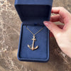 Vintage 14k Rosy Yellow Gold Twisted Rope Anchor Charm / Pendant - Video showing the piece