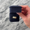 Vintage 14k Yellow Gold Diamond Open Geometric Band Ring - Video showing the piece