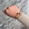 Vintage Italian 14k Yellow Gold 6.3cttw Blue Sapphire Chic Bendy Cuff Bracelet - Video showing the piece