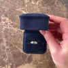 Vintage 14k White Gold .7ct Green Tourmaline Diamond Sparkling Trellis Set Ring - Video showing the piece