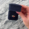 Antique Victorian 10k Rosy Yellow Gold Diamond Garnet Glass Doublet Rare Ornate Tulip Intaglio Ring - Video showing the piece