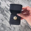 Vintage 14k Yellow Gold .568cttw Old Mine Cut Diamond Opal Cocktail Ring - Video showing the piece