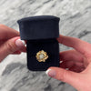 Vintage 14k Yellow Gold .27cttw Diamond Sparkling Rose Ring - Video showing the piece