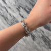 Vintage Mid-Century Platinum 6.38cttw Diamond Superb Dazzling Accent Link Bracelet - Video showing the piece