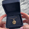 Vintage 14k Yellow Gold Gleaming Sleek Circle Charm / Pendant - Video showing the piece
