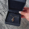 Antique 10k Yellow Gold Burgundy Glass Cabochon Charm / Pendant - Video showing the piece